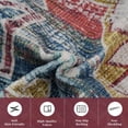 thumbnail image 6 of 8x10 Area Rugs Living Room Rug Washable Vintage Boho Rug No Slip Stain Resistant Soft Carpet Large Carpets for Bedroom Dining Room Farmhouse Hallway Home Office, 6 of 9