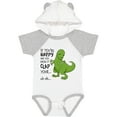 thumbnail image 3 of Inktastic T-Rex Can't Clap Boys or Girls Baby Bodysuit, 3 of 5