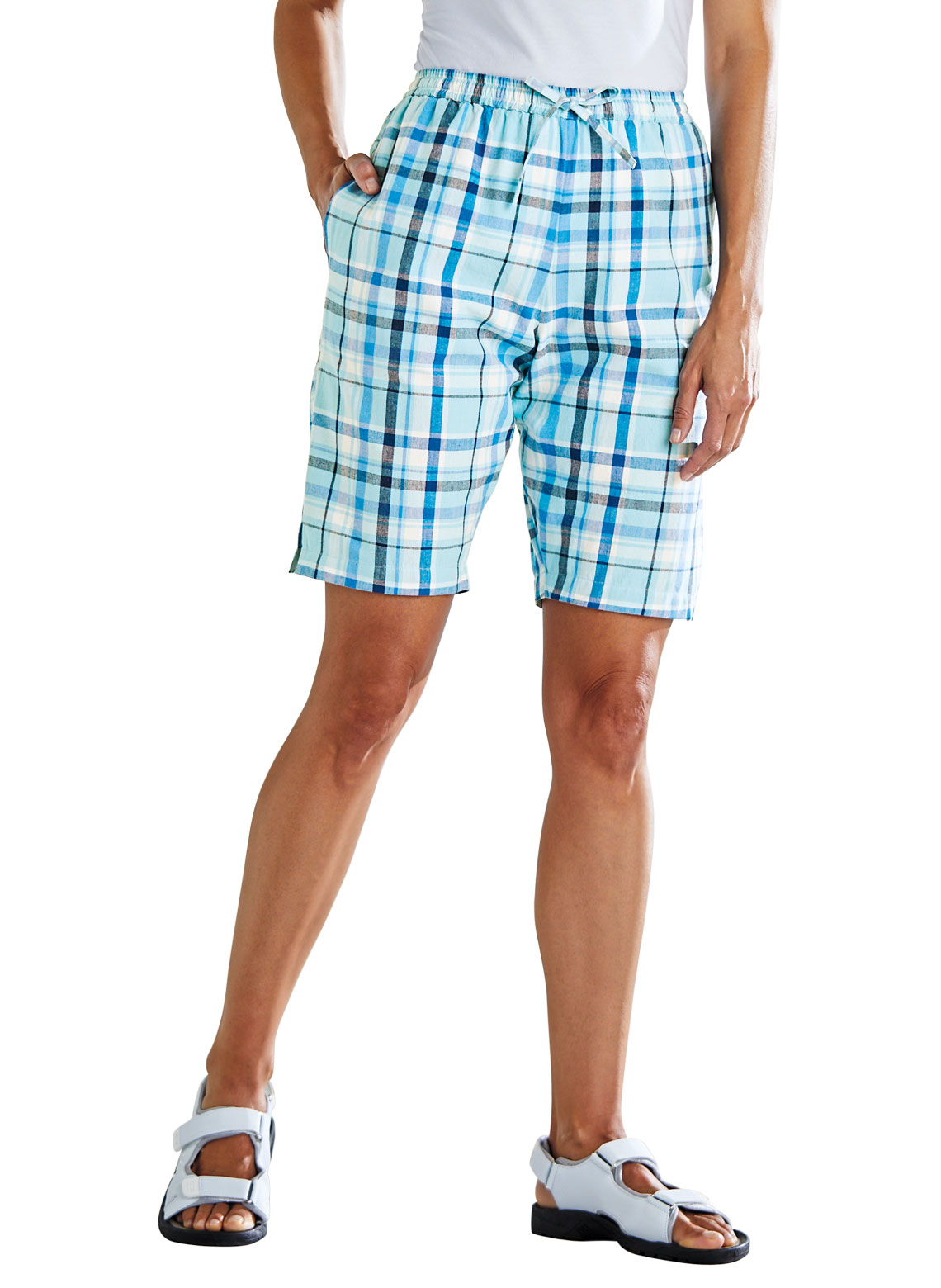 Plaid Walking Shorts