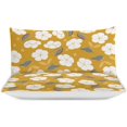 thumbnail image 3 of HAHDAXIA Flower Pattern Design Bedding Solid Comforter Set for All Seasons 3 Pieces(1 Comforter+2 Pillowcases) Soft Microfiber Bedding Set King(102"x90"), 3 of 7