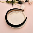 thumbnail image 4 of Black Velvet Headband Soft Padded Headbands Wide Puffy Headbands for Women Girls, 4 of 5