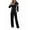 Black, variant on Lounge Sets for Women Sweatsuit 2 Piece Outfits Sweatshirt Wide Leg Sweatpant Tracksuit Matching Set Skin Color M
