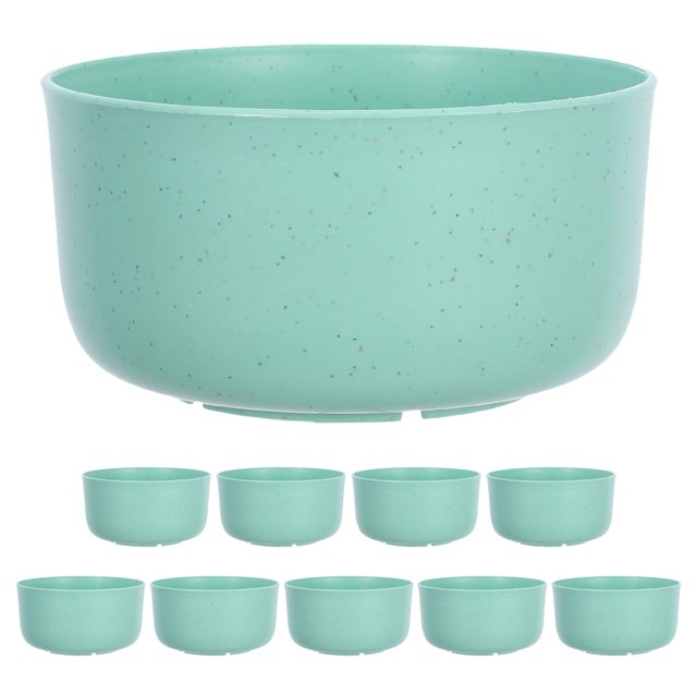 10 Pcs Bol en Plastique pour Usage Domestique Repas Quotidien Réutilisable et Multifonctionnel Accessoire pour Soupe et Riz
