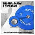 thumbnail image 4 of Weight Plates for Barbell 2 Inch - Multicolor - 10/15/25/35/45/55lb Rubber Plates for Home Gym, Weightlifting, and Strength Training, Single, Pair and Sets, 4 of 6