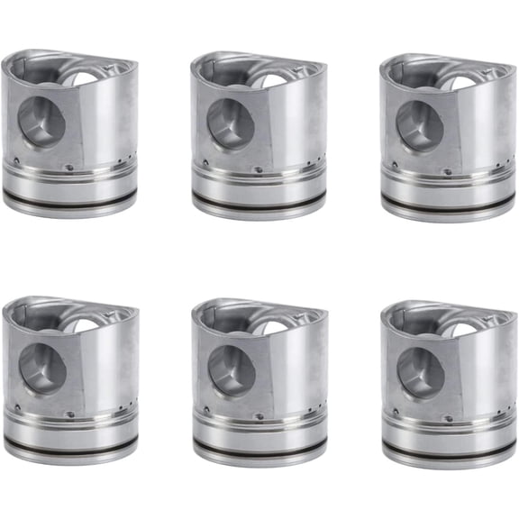 Seapple 6 PCS Engine Piston Kit Compatible with Cummins Engine Parts PC200-6 3957797 3957795