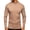 #419-Khaki, variant on Mens Turtleneck Long Sleeve Solid Thermal Base Layer Shirt Thick Warm Winter Tops Khaki XXL Gifts for Father