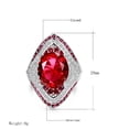 thumbnail image 5 of Womens Ruby Ring Size 7 925 Sterling Silver Elegant Design with Sparkling Red Gemstone Jewelry Elegant Everyday Jewelry, 5 of 5