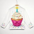 thumbnail image 6 of Birthday Cupcake with Candle Men's Stand Collar Sweater Long Sleeve Clothing Loose Fit Sports Sweater, 6 of 8