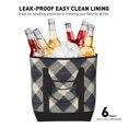 thumbnail image 6 of Large Capacity Insulated Tote Bag16.1×13.4×7.5in Thermal Insulation And Easy To Clean Strong Bearing Capacity Can Be Reused Argyle Plaid Lightslategray_4, 6 of 8