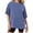 Blue, variant on T Shirt Women Plus Size Short Sleeve T Shirt Relaxed Fit Tie Dye Snowflake Print Casual Top Womens Shirt Pink 5Xl