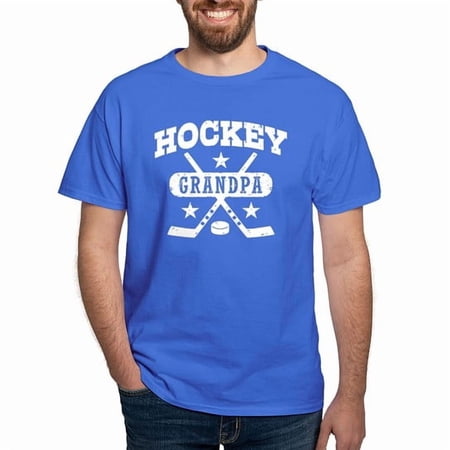 CafePress - Hockey Grandpa Dark T Shirt - Men s Classic Cotton T-Shirts