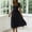 *Black, variant on ClodeEU Women's Square Neck Puff Sleeve Tiered Midi Dress,Casual Flowy A-Line Swing Sundress Black,Women's Plus L