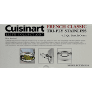 Cuisinart French Classic Tri-Ply Stainless 4.5 Quart Dutch Oven with Cover