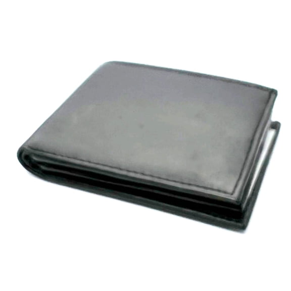 RFID Blocking Genuine Leather Men's Bifold Wallet Center Flap Credit Card Holder