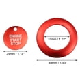 thumbnail image 7 of Unique Bargains Engine Start Stop Button Cover Kit Push Start Button Trim Sticker for Ford Explorer 2020-2022 for Ford Explorer Hybrid 2020-2021 Aluminum Alloy Red, 7 of 7