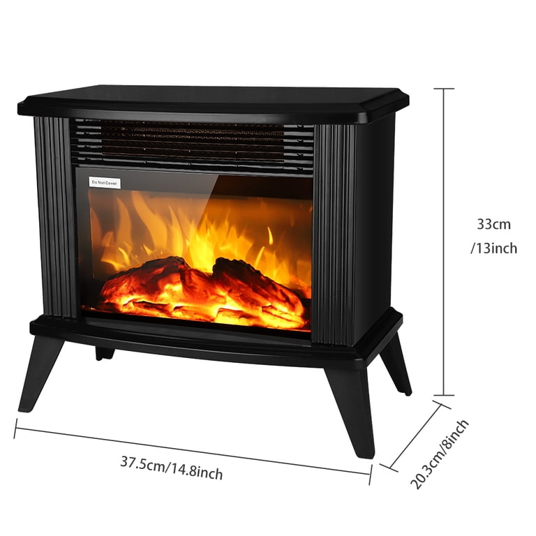 Seizeen Electric Heaters for Inside, 13''H Small Space Heater Portable,  1500W/750W Fireplace Heaters with Virtual Flame, Shutoff Safety Protection  - Walmart.com