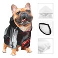 thumbnail image 5 of Yiaed Cool Black And White Dragon Print Dog Hoodie Security Pet Dog Costume Pets Dog Hoodie Sweatshirt with Pocket for Small Dogs-X-Small, 5 of 5