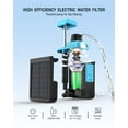 thumbnail image 4 of Filtro de agua BKLES 3 en 1 solar eléctrico con bomba manual para acampar, 4 of 9