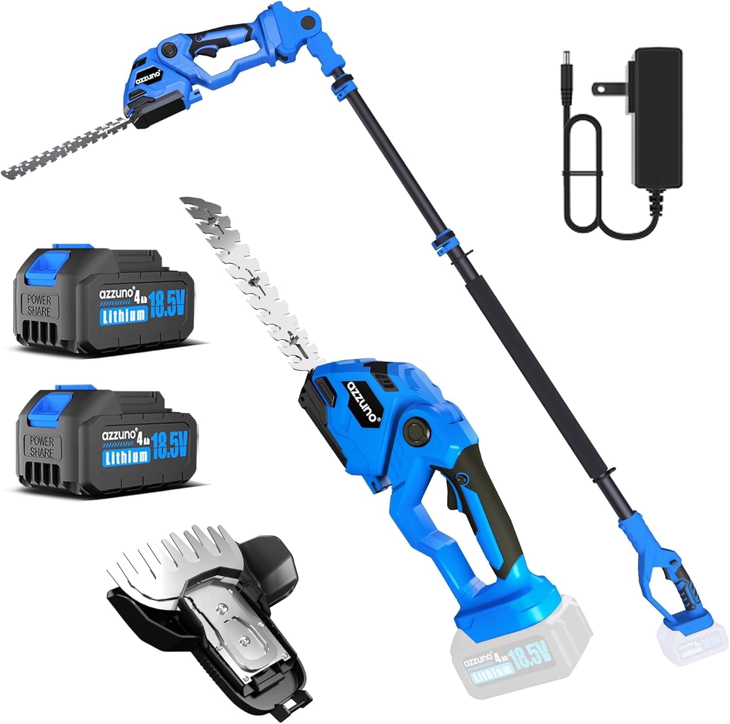 MAXLANDER Hedge Trimmer 18-Inch Cordless Pole, 16 ft Reach +