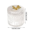 thumbnail image 2 of NWOKYZGH Butterfly Crystal Glass Relief Candy Dish Swab Box Storage Jar with Lid, 2 of 6