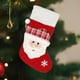 thumbnail image 4 of Adornos navideños, regalos navideños, decoración navideña roja de 20 pulgadas con temática navideña, cálida combinación de copos de nieve y medias navideñas, medias navideñas de poliéster de Papá Noel, 4 of 6