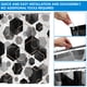 thumbnail image 5 of Cortina de Baño Dznils de Tela Geométrica Gris 72x72 con ganchos, 5 of 11