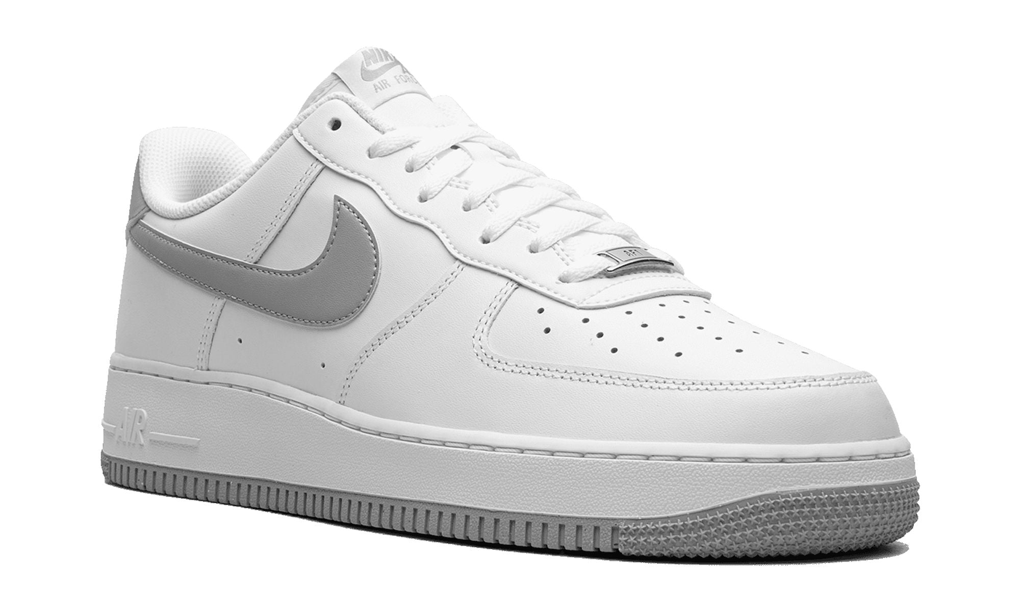 NIKE MENS Air Force 1 Low '07 "White Light Smoke Grey" FJ4146 100 from Stadium Goods