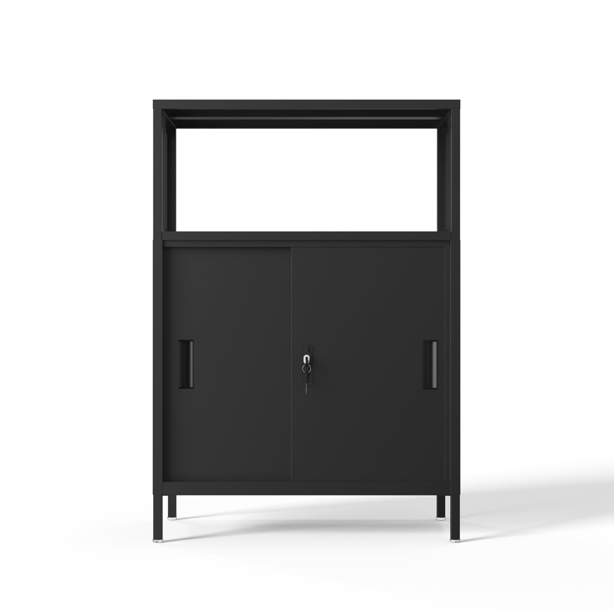 Resenkos Metal Filing Cabinet, File Cabinet for Home Office with Open Storage Shelves for Home Office, Kids Room, Small Space, Black Resenkos Metal Filing Cabinet, File Cabinet for Home Office with Open Storage Shelves for Home Office, Kids Room, Small Space, Black