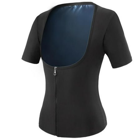 

Fovolat Sauna Suit for Women|Sweat Shirt Breathable Waist Trainer Vest|Gym Workout Vest Sweat Suits Body Shaper Zipper for Women