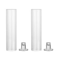 thumbnail image 5 of Zxpjkyu 2Pcs Glass Taper Candle Holders Centerpieces Practical Elegant Ideal Gift Clear, 5 of 9
