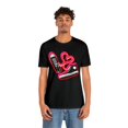 thumbnail image 2 of Valentines Day Shoestring Heart Sneaker Graphic Tee - Unisex 90s Converse, 2 of 8