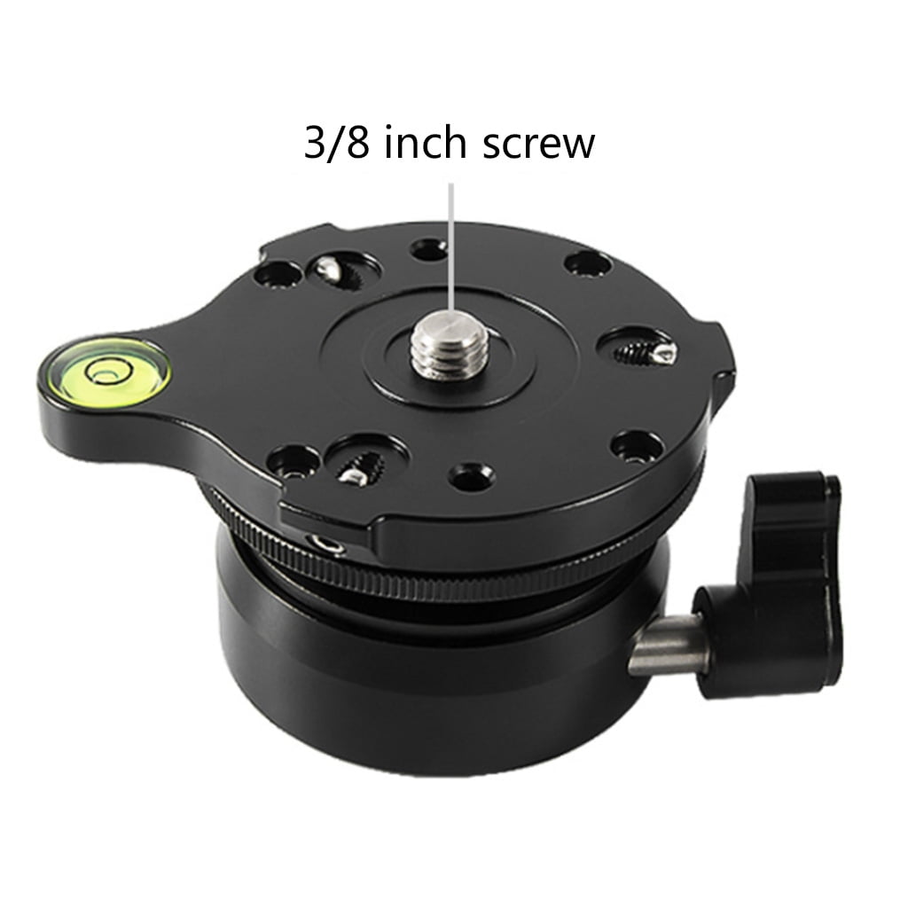 Tripod Leveling Base with Offset Bubble Level Aluminum Alloy Leveler Adjusting Plate with 1/4