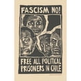 thumbnail image 2 of Rachael Romero 17x24 Black Ornate Framed Double Matted Museum Art Print Titled: Fascism No! Free All Political Prisoners in Chile (1976), 2 of 5