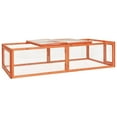 thumbnail image 1 of vidaXL Rabbit Hutch 183x90x46.5 cm Solid Firwood, 1 of 5