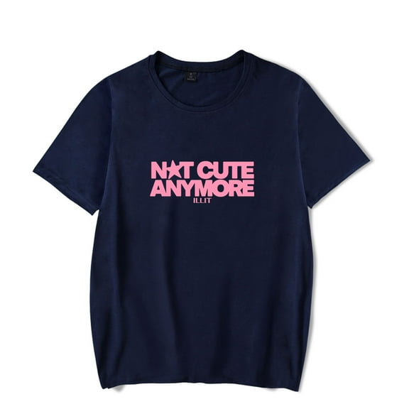 ILLIT Not cute anymore  tshirt music fans tee crewneck short sleeve tshirt men/women kpop  tops