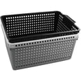thumbnail image 1 of CadineUS Set of 3 Large Plastic Storage Baskets, Plastic Storage Bins, 1 of 7