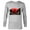 Athletic Heather, variant on Disney Owl House Luz Edna and King - Long Sleeve T-Shirt for Men - Customized-White