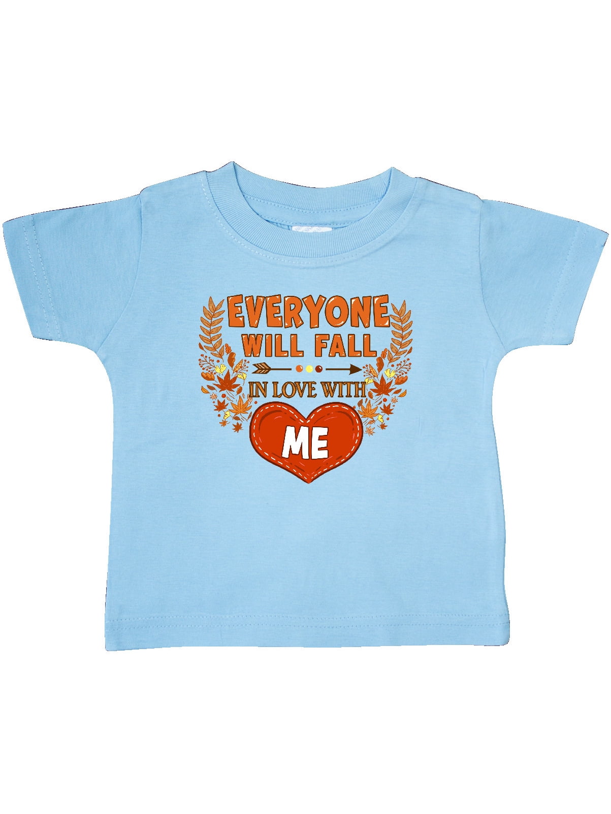 inktastic My First Thanksgiving with Llama and Fall Leaves Baby T-Shirt
