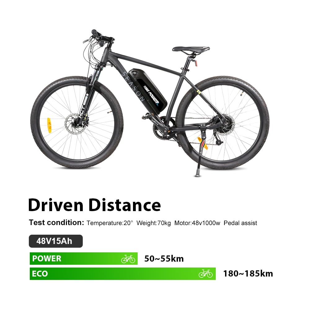 YOSE POWER 48V 15AH Lithium Ebike Battery fit for 250W 350W 500W 750W 1000W Motor Bicycle Electric Bike Battery with Charger