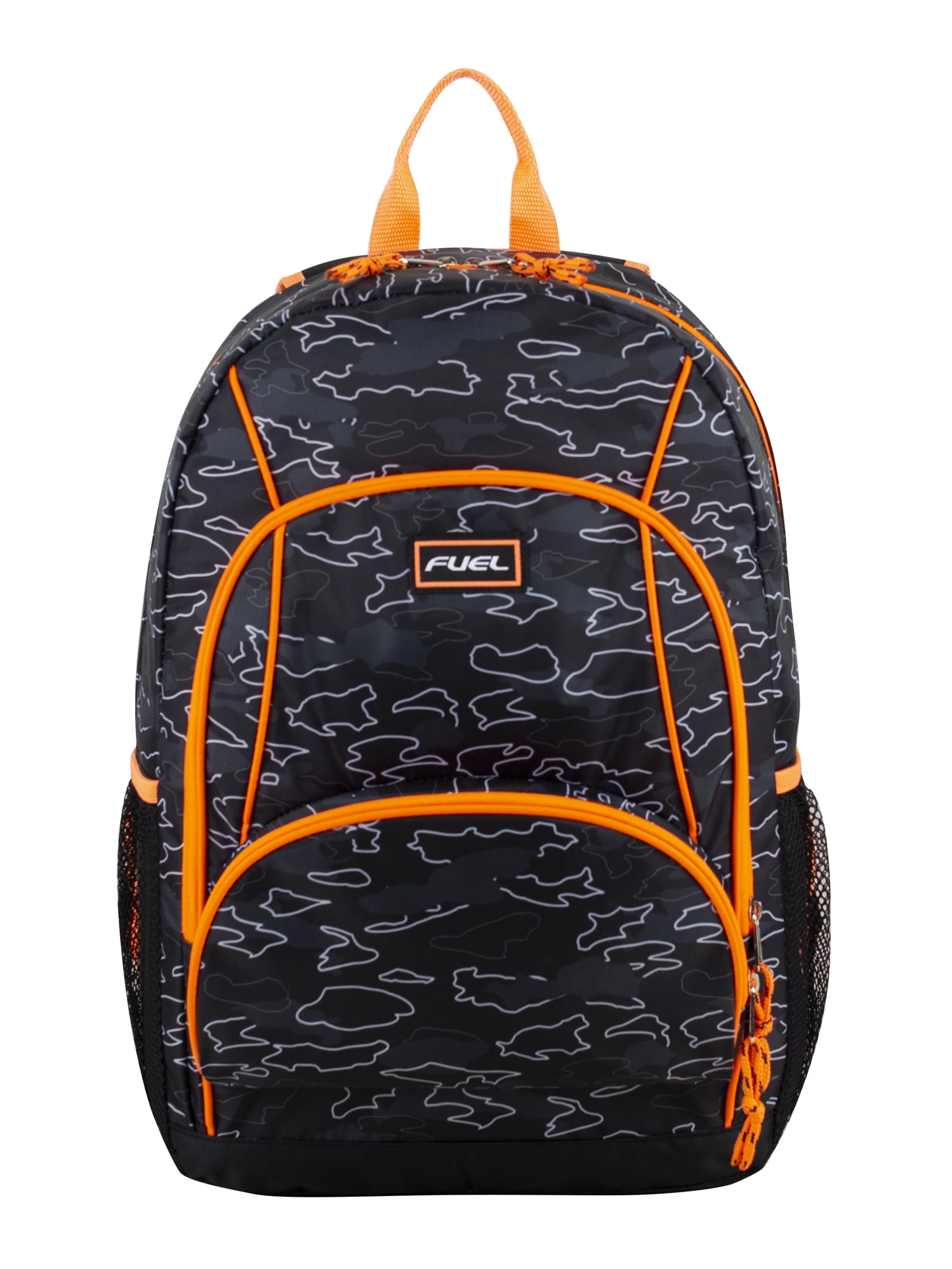 Fuel Unisex Triple Pocket Backpack, CamouflageOutline