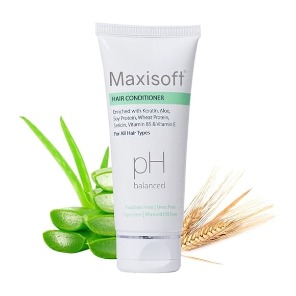 Maxisoft Hair Conditioner | Keratin, Aloe & Protein Rich | Repairs Dry, Frizzy & Damaged Hair 100 Ml