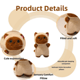 thumbnail image 3 of Siamese cat Plush Realistic Cat Stuffed Animal Cute Animal Plush Birthday Christmas Gift for Girlfriend, 3 of 4