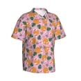 thumbnail image 2 of Daiia Fruit Hawaiian Shirt for Men Gentle Cotton Regular Short Sleeve Casual-X-Large, 2 of 9