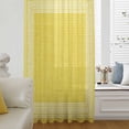 thumbnail image 6 of Yellow Retro Greek Key Sheer Curtains 84 Inches Long, Geometric Greece Ancient Rustic Light Filering Curtains, Breathable Simi Curtain Privacy Drapes for Living Room Bedroom Window Treatment, 6 of 9