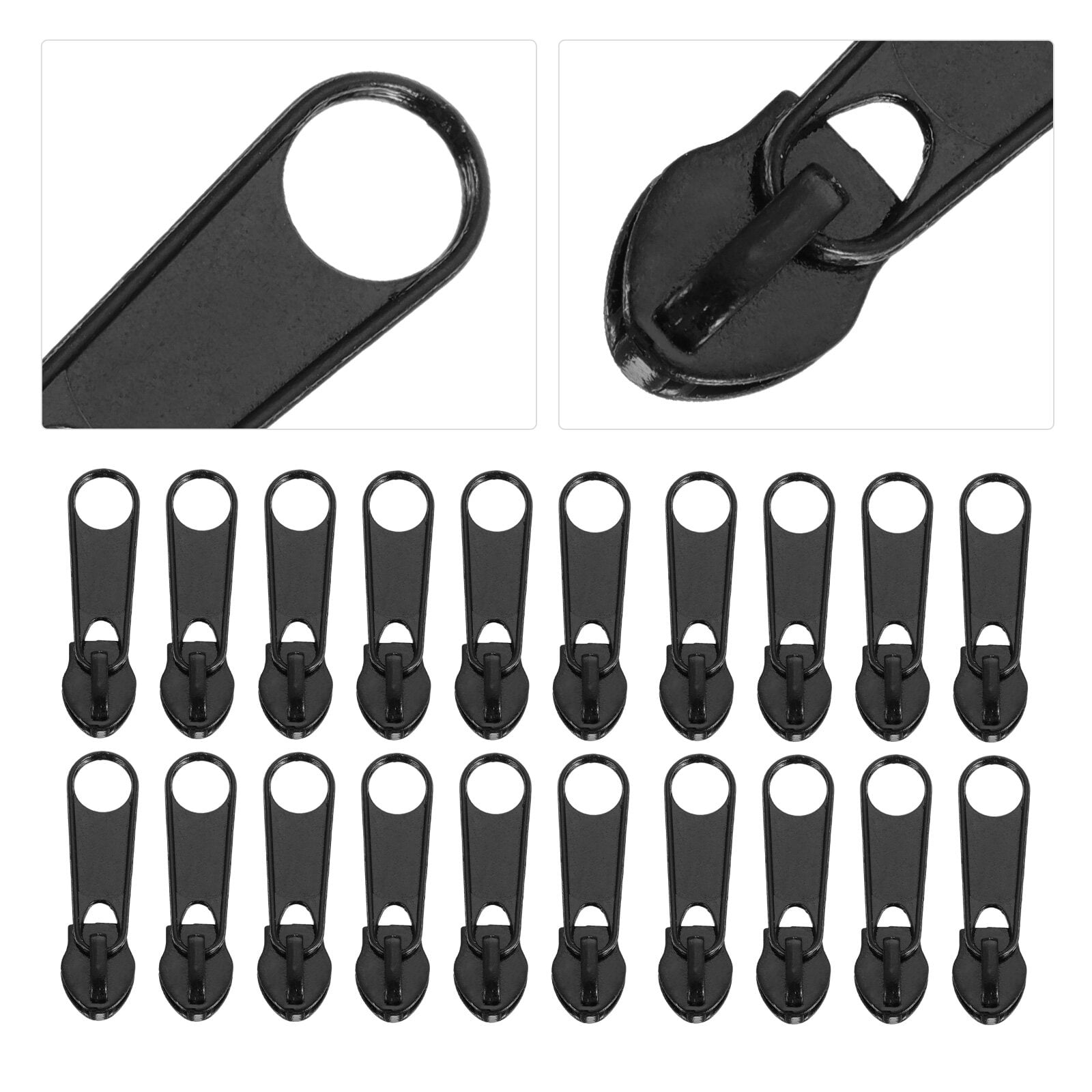 MLINS 300 pcs  Zipper Puller Clothing Pants Zipper Slider Replacement Accessories