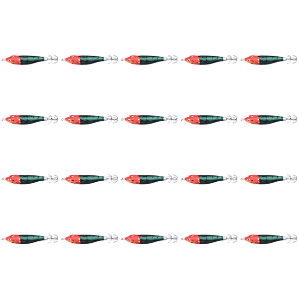 Señuelo Pesca Luminoso Anzuelos Calamar Anzuelo Artificial Cebos Jigging () Verde