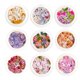 thumbnail image 2 of Pegatinas de flores 3D para uñas, 450 unidades de lentejuelas acrílicas con purpurina y hojas de flores holográficas, purpurina brillante para decoración de uñas., 2 of 6