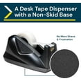 thumbnail image 7 of Excell - Desk Tape Non-skid Base Dispenser 3pc, 3/4" Wide, 1" Core, Durable Plastic Tape Holder, Heavy Duty Tape Dispenser, Weighted Tape Dispenser for Desk, Easy One Hand Use, 1 inch Tape Dispenser, 7 of 7