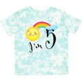 thumbnail image 3 of Inktastic I'm 5 Fifth Birthday Sun Rainbow Boys or Girls Toddler T-Shirt, 3 of 5