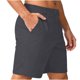 thumbnail image 1 of Pantalones Cortos para Hombre de Cintura Elástica con Bolsillos de Color Sólido Pantalones de Trabajo Casuales de Verano de Mitad de Longitud con Cordón, 1 of 7